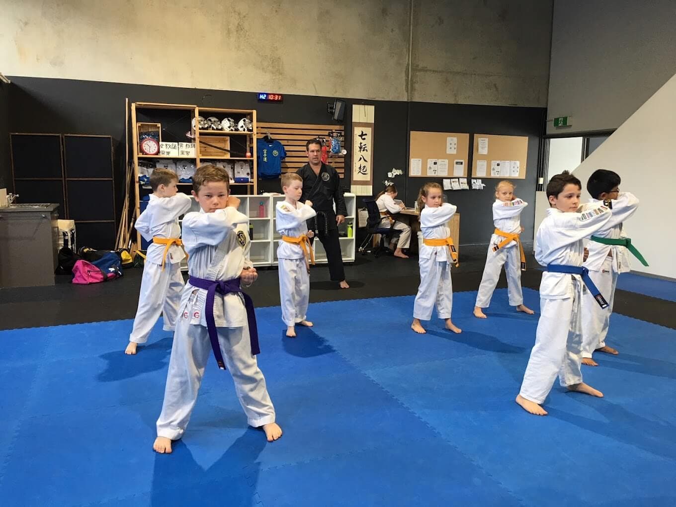 Kids karate class at Kansai Karate Gold Coast